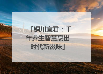 铜川宜君：千年养生智慧烹出时代新滋味