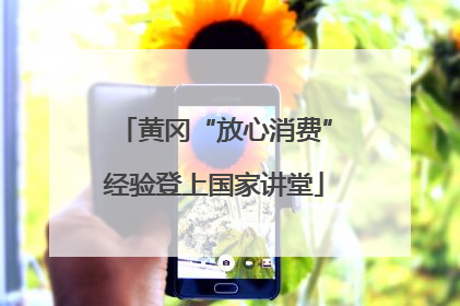 黄冈“放心消费”经验登上国家讲堂