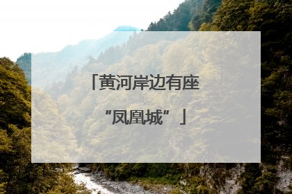 黄河岸边有座“凤凰城”