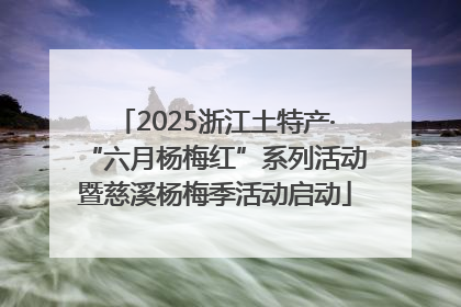 2025浙江土特产·“六月杨梅红”系列活动暨慈溪杨梅季活动启动