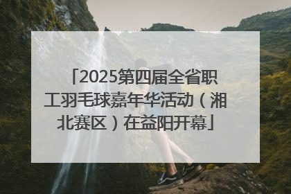 2025第四届全省职工羽毛球嘉年华活动（湘北赛区）在益阳开幕