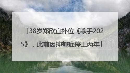 38岁郑欣宜补位《歌手2025》，此前因抑郁症停工两年