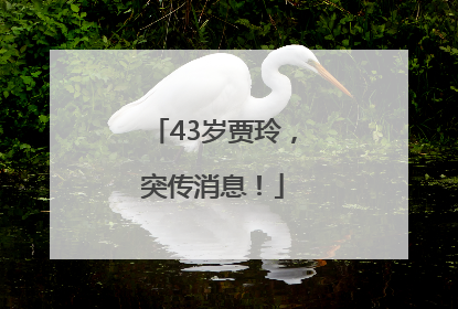 43岁贾玲，突传消息！