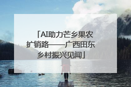 AI助力芒乡果农扩销路——广西田东乡村振兴见闻